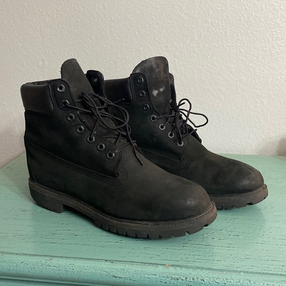 Mens Black suede Timberland boots